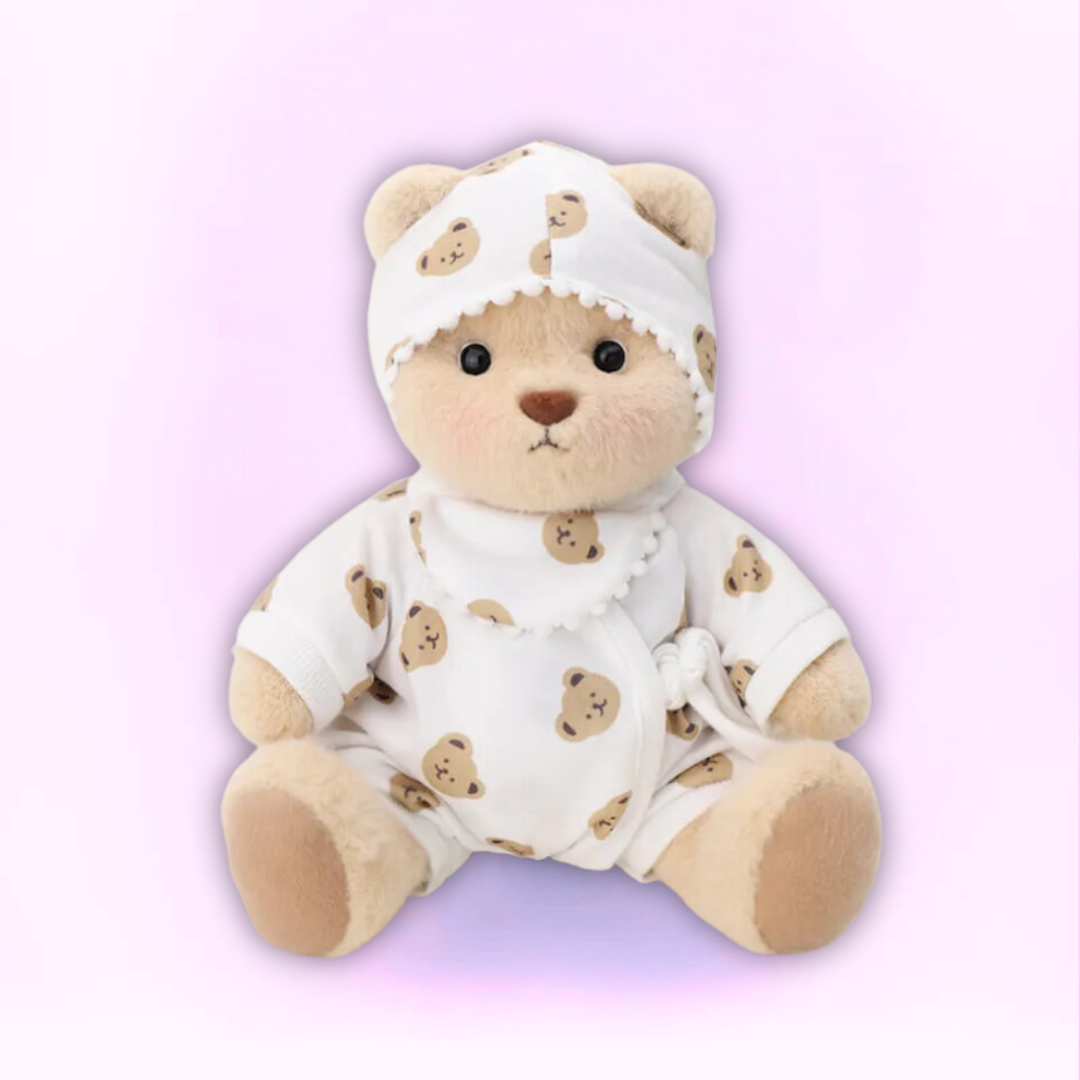 Doodoo BearBuddy™ - Fluffy bamse - Knusende legetøj med outfit