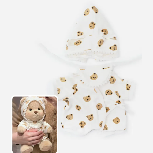 Doodoo BearBuddy™ - Fluffy bamse - Knusende legetøj med outfit