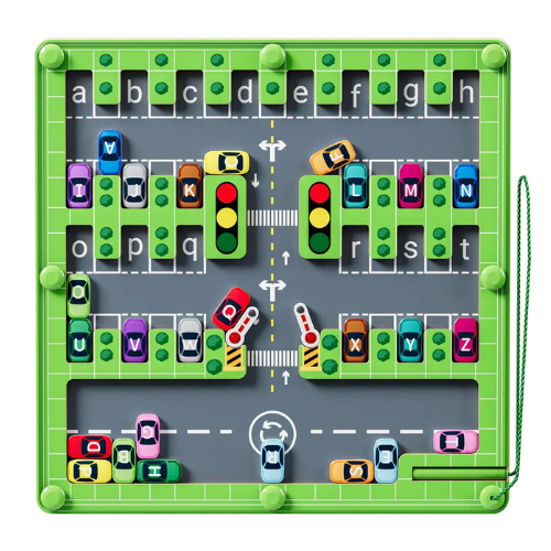 Magnetic MazeBoard™ - Montessori vehicles maze board - magnetic board game 