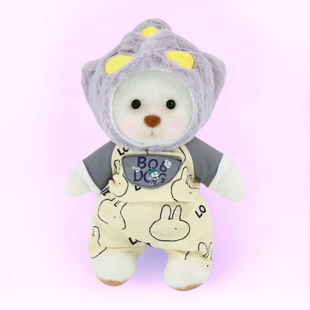 Doodoo BearBuddy™ - Fluffy teddy bear - Cuddly toy with outfit