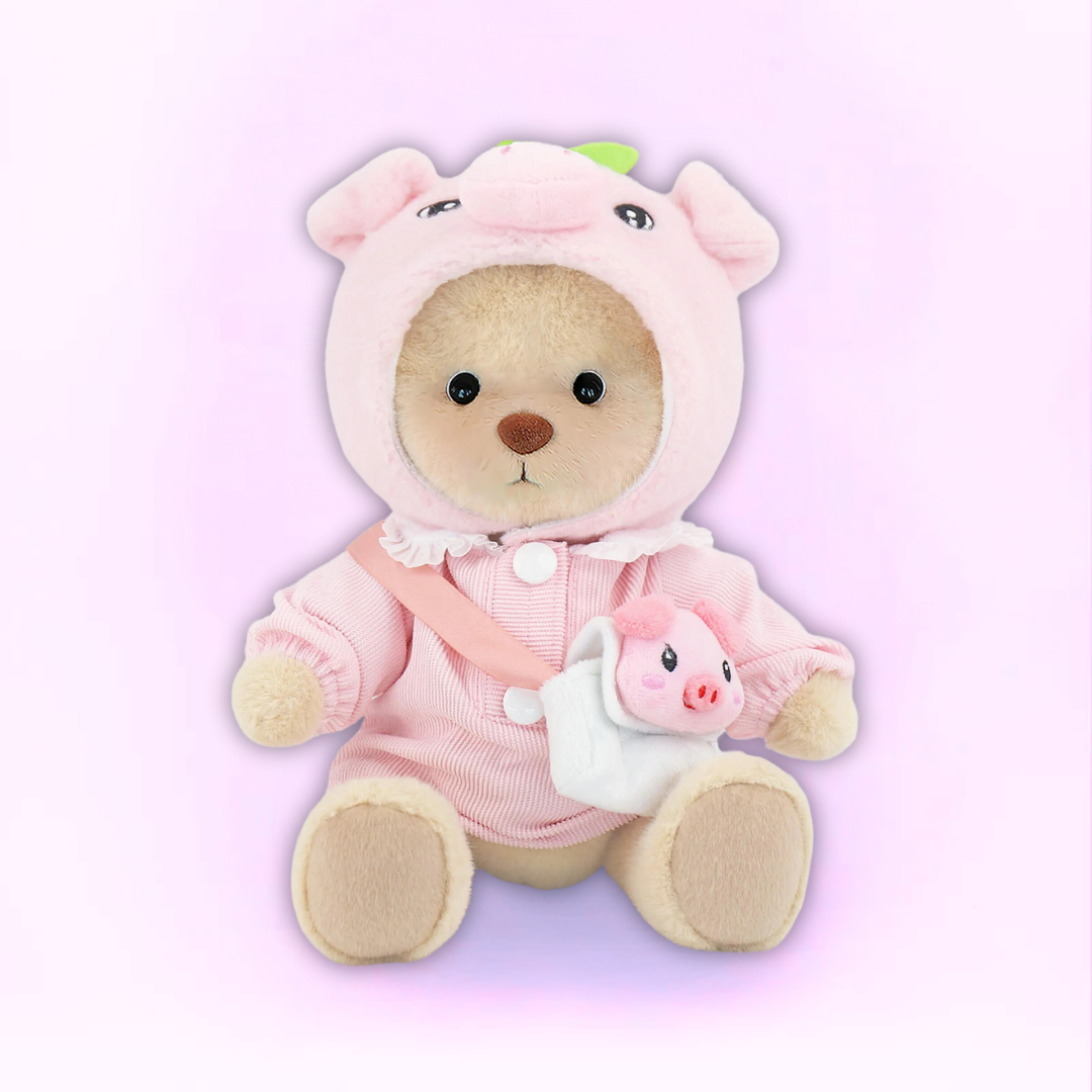 Doodoo BearBuddy™ - Fluffy teddy bear - Cuddly toy with outfit