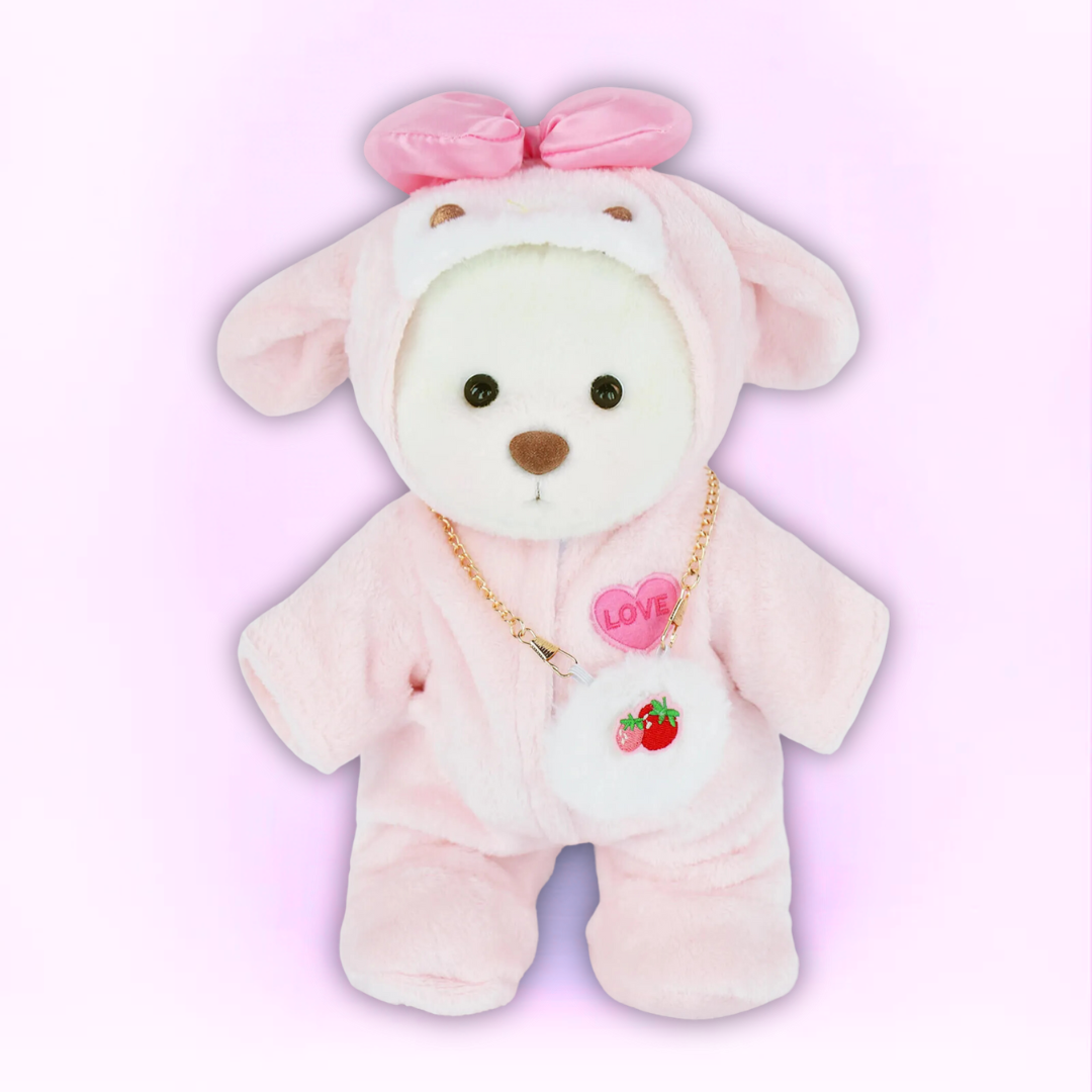 Doodoo BearBuddy™ - Fluffy teddy bear - Cuddly toy with outfit