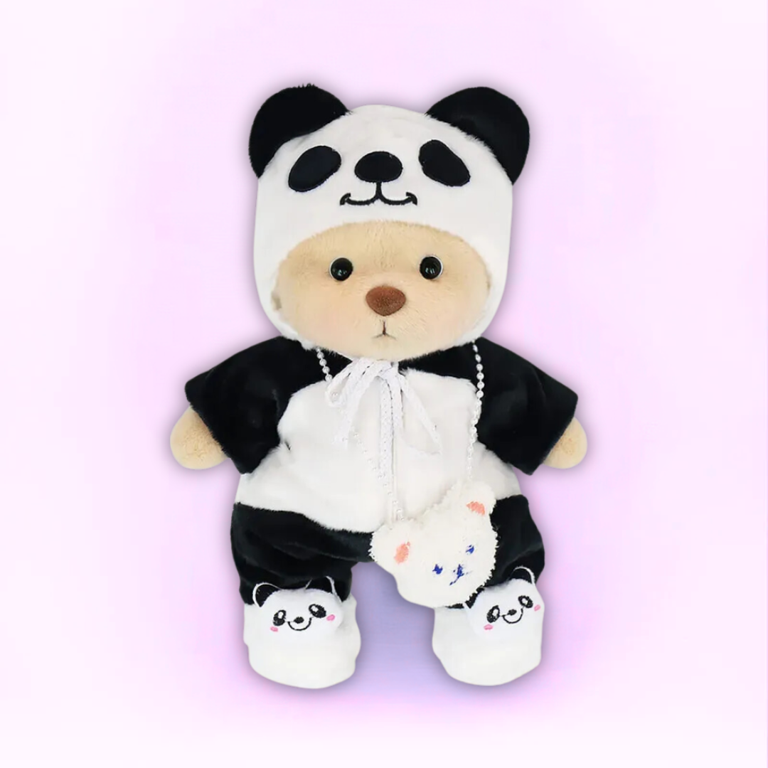 Doodoo BearBuddy™ - Fluffy bamse - Knusende legetøj med outfit