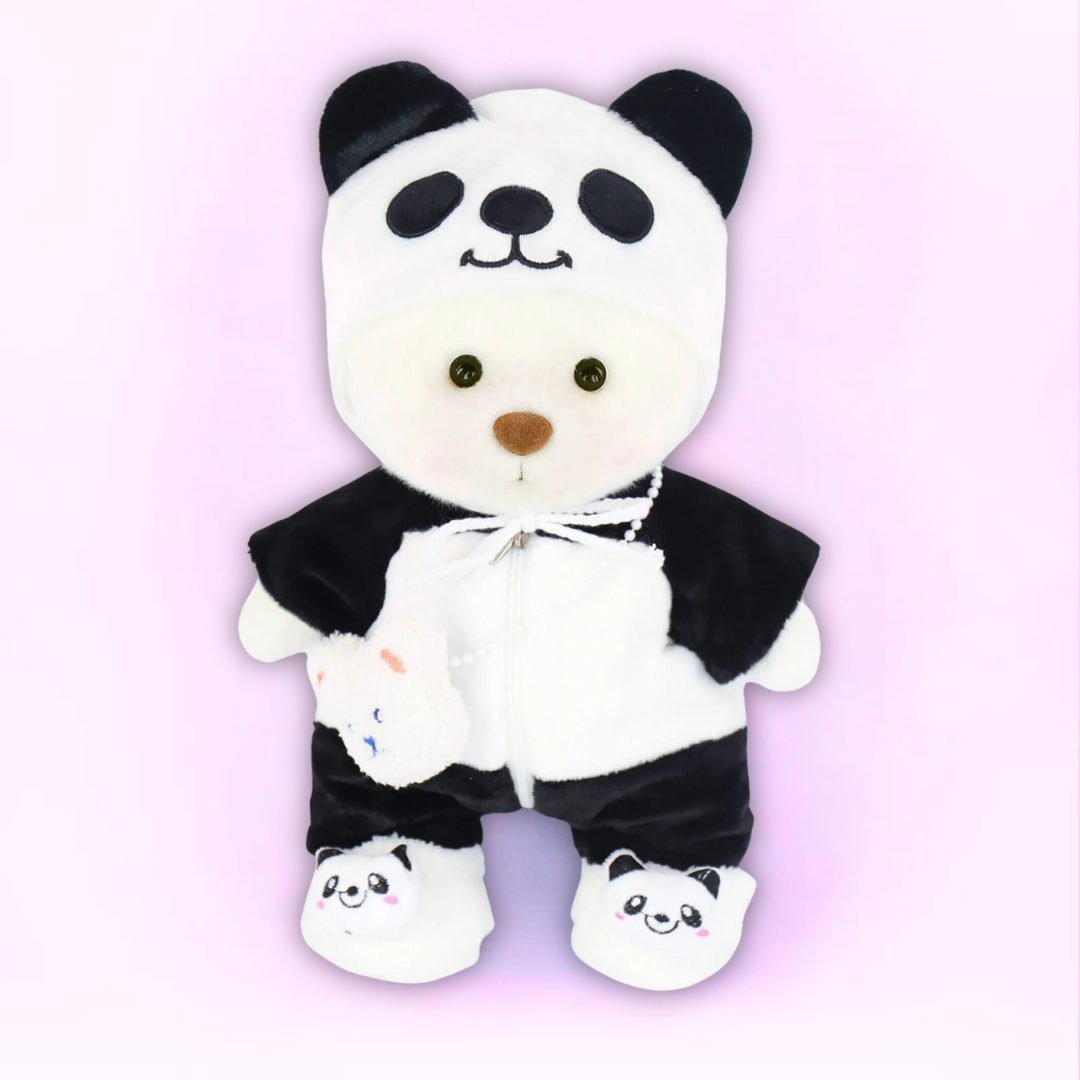 Doodoo BearBuddy™ - Fluffy teddy bear - Cuddly toy with outfit