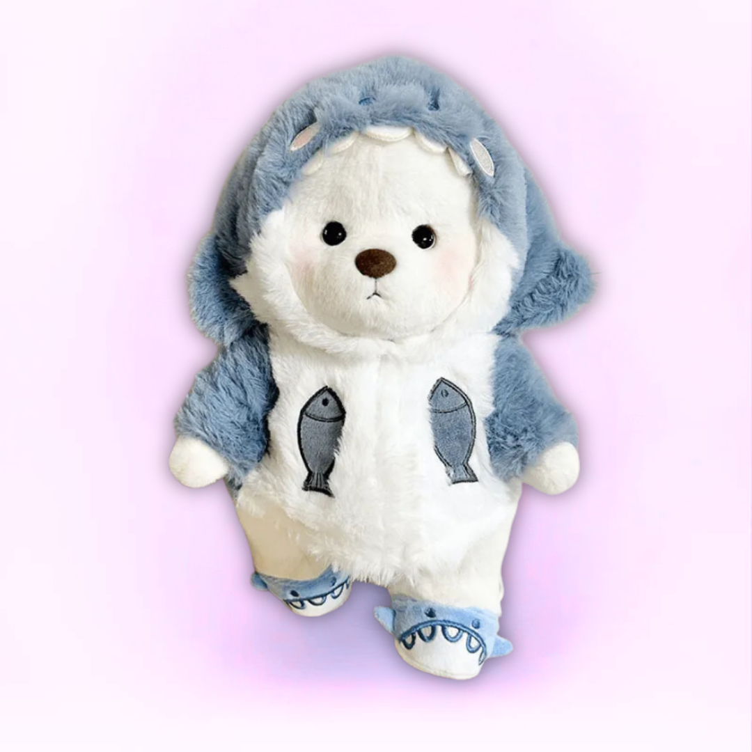 Doodoo BearBuddy™ - Fluffy bamse - Knusende legetøj med outfit