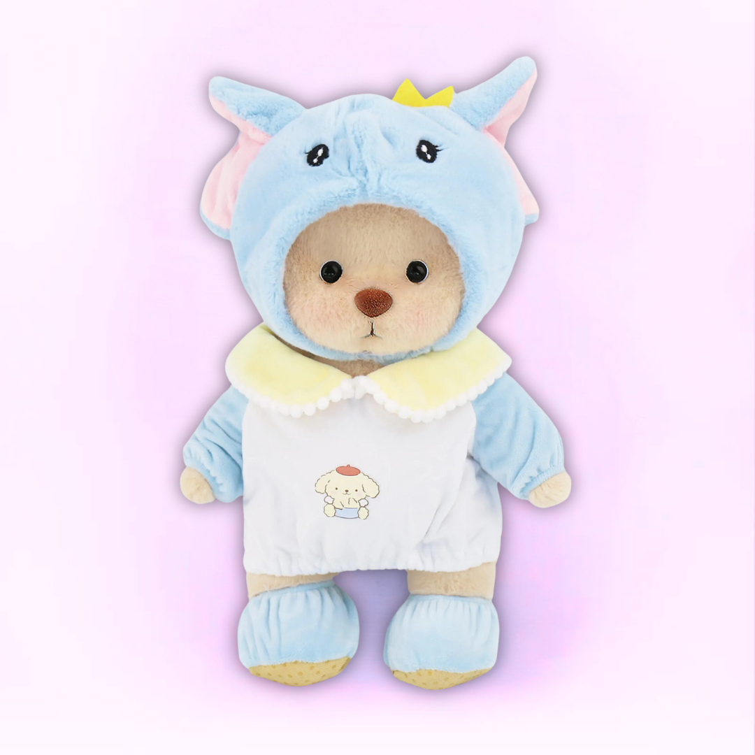 Doodoo BearBuddy™ - Fluffy teddy bear - Cuddly toy with outfit