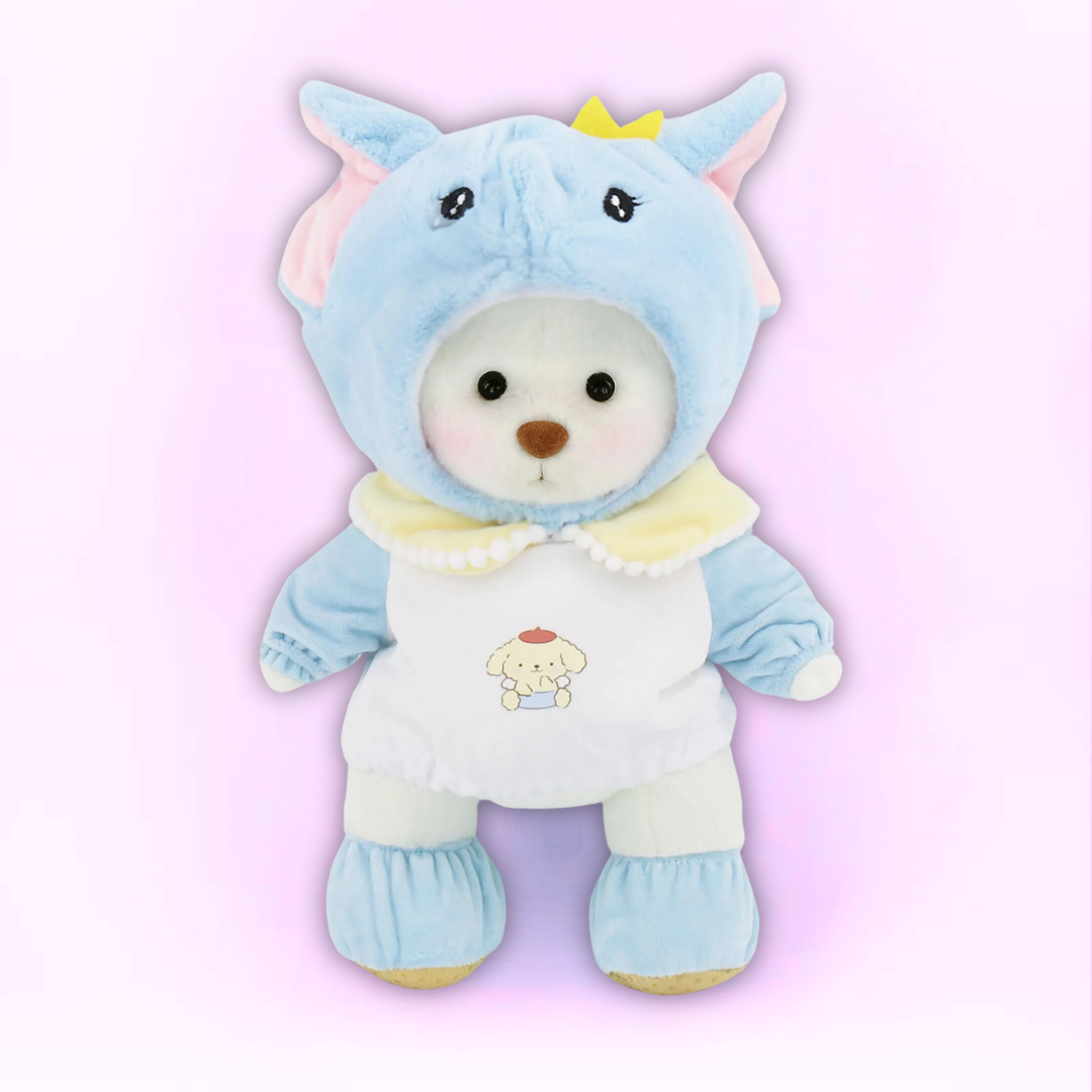 Doodoo BearBuddy™ - Fluffy bamse - Knusende legetøj med outfit