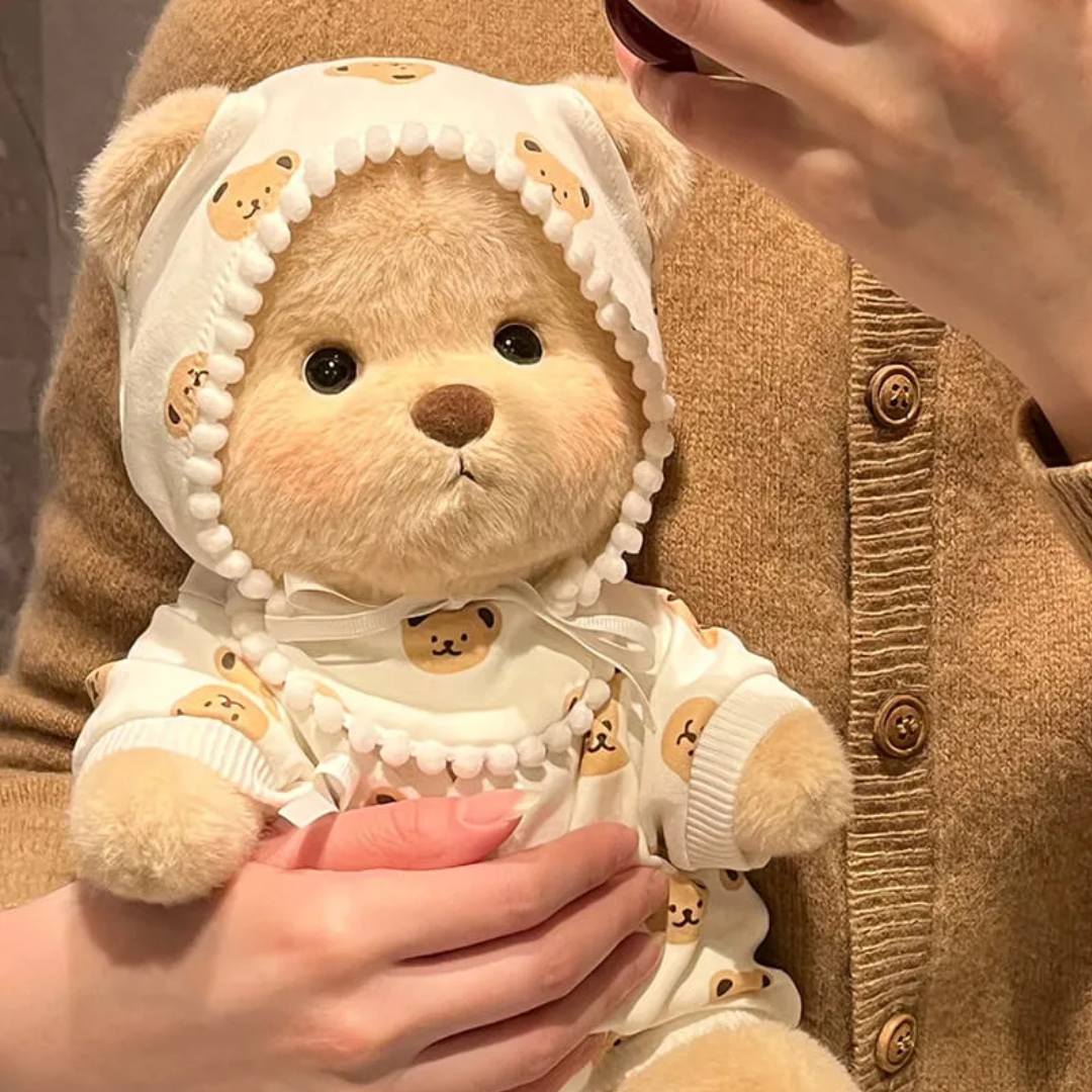 Pyjama BearBuddy™ - Fluffy bamse - Klædetøj med outfit